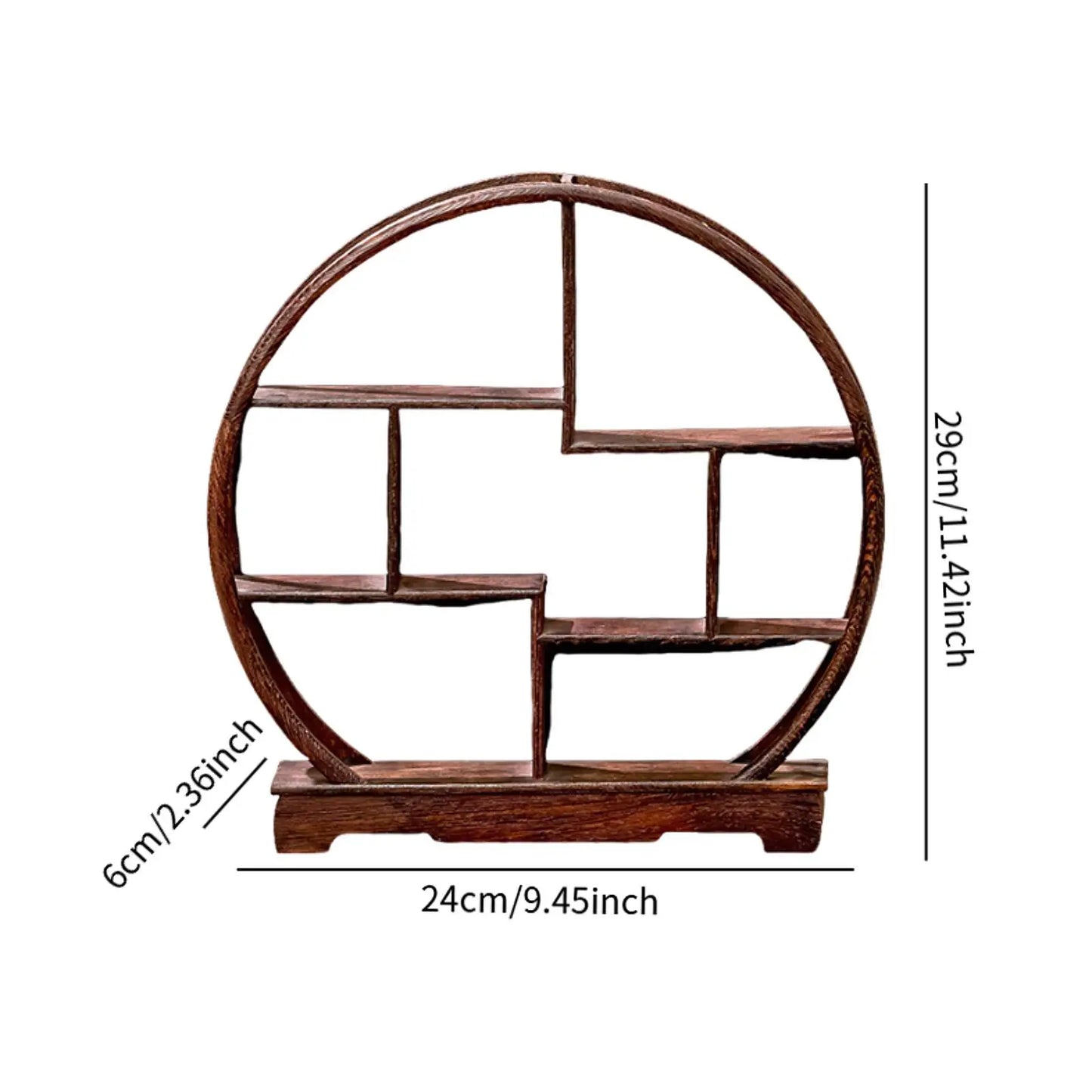 Estante para juego de té, elegante soporte de exhibición de madera, pequeño soporte Simple de madera maciza para tetera para miniaturas, casa de té, cocina y sala de estar