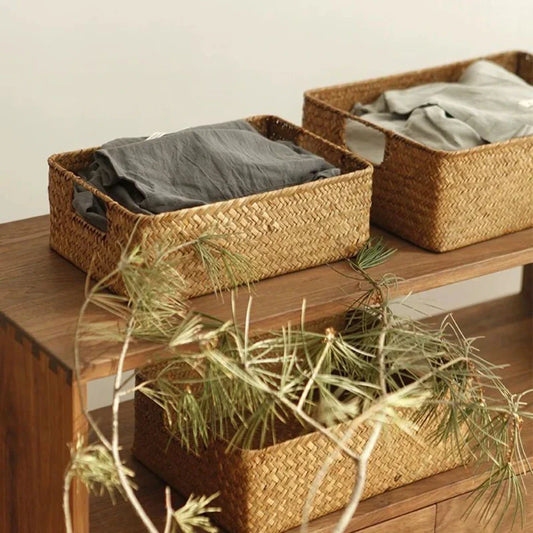 Eco-Friendly Seagrass Basket - Stylish Storage for Homes
