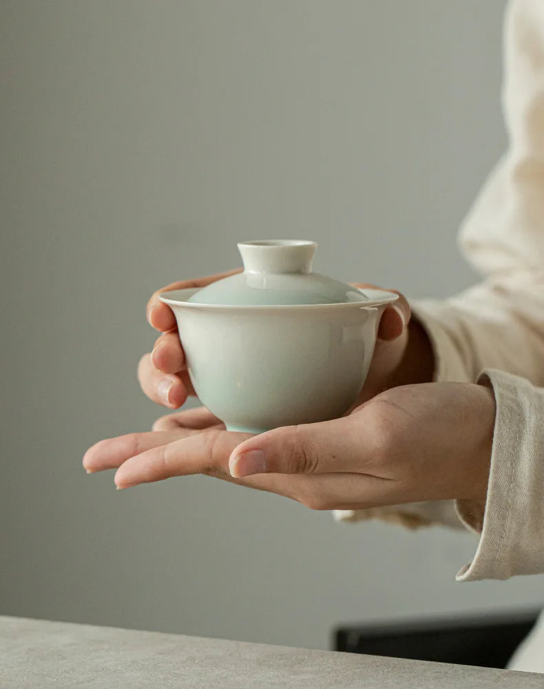 Service à thé rose dégradé élégant pour les connaisseurs | Portable & Élégant