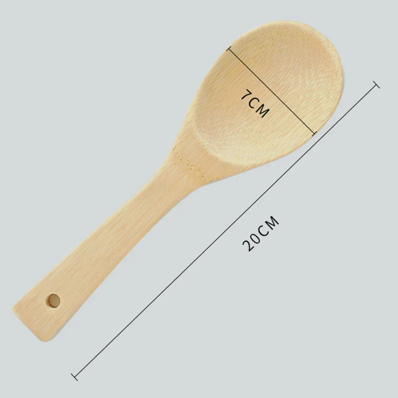 Eco-Friendly Bamboo Rice Spoon for Home Cooks - Stylish & Durable