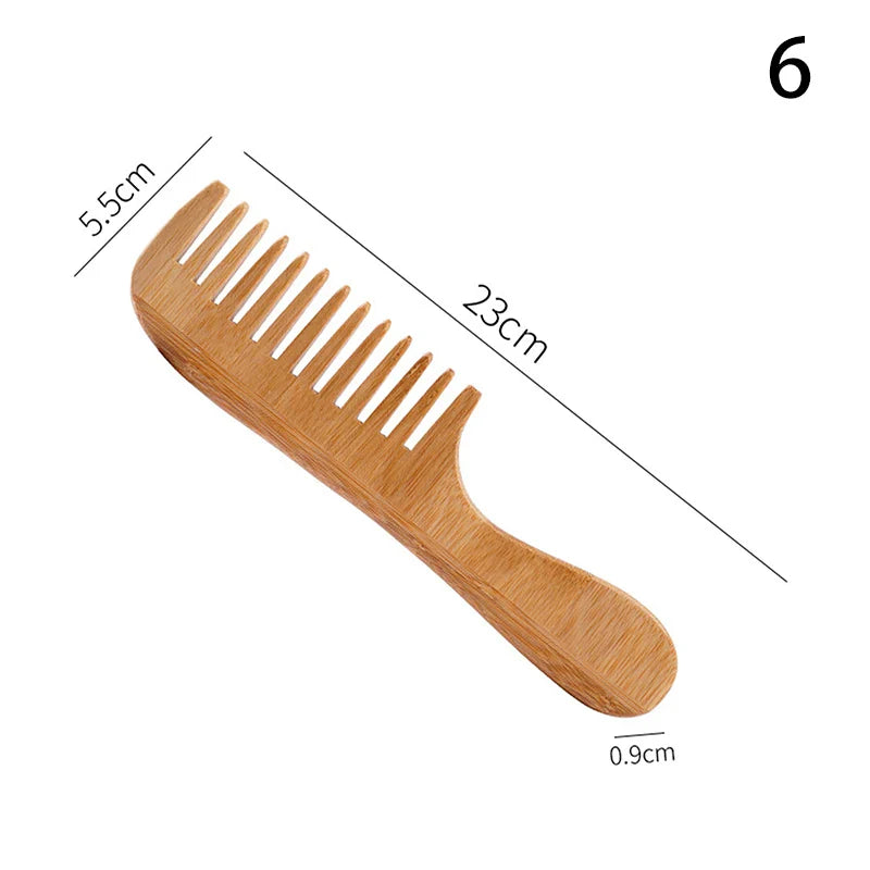Eco-Friendly Bamboo Comb: Anti-Static Tool for Pros