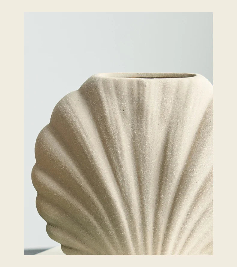 Vase à fleurs en céramique fait à la main | Accent de maison côtière