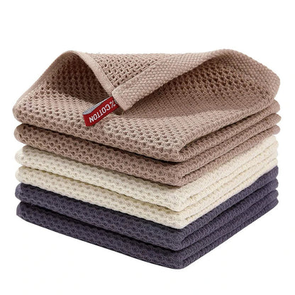 Super Absorbent Cotton Dishcloth - Soft & Stylish Kitchen Essential