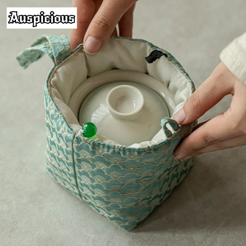 Service à thé rose dégradé élégant pour les connaisseurs | Portable & Élégant