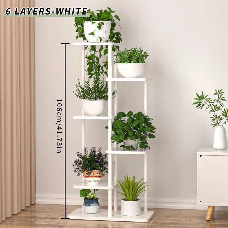 Wooden Plant Stand - Stylish 5/6/8 Tier Organizer for Garden Enthusiasts
