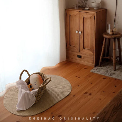 手工编织海草篮 - 环保家居收纳袋