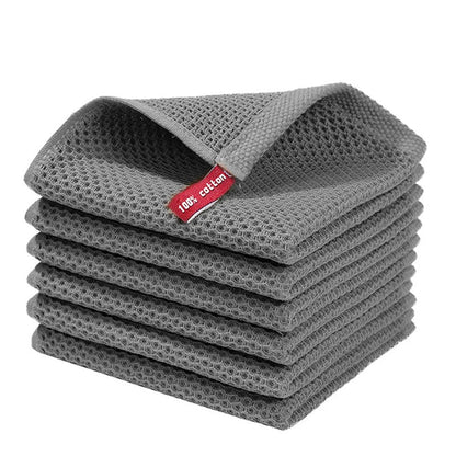 Super Absorbent Cotton Dishcloth - Soft & Stylish Kitchen Essential