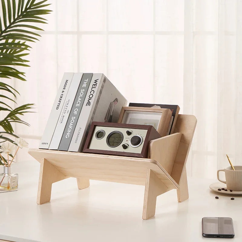 不规则木制儿童书架 - [品牌名称] 的趣味收纳盒