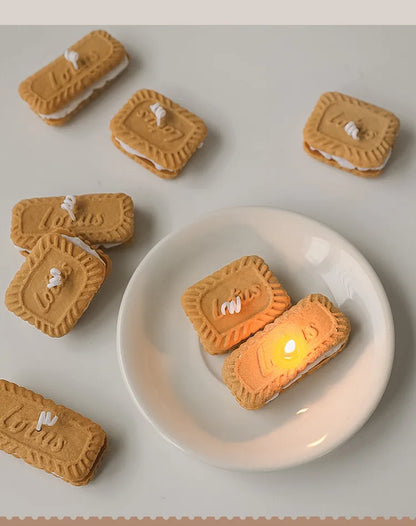 Handmade Biscuit Candle - Cozy Aromatherapy by [Brand Name]