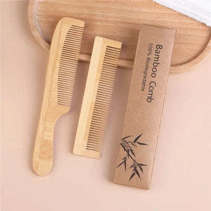 Bamboo Massage Comb: Eco-Friendly Hair Care for Men & Women