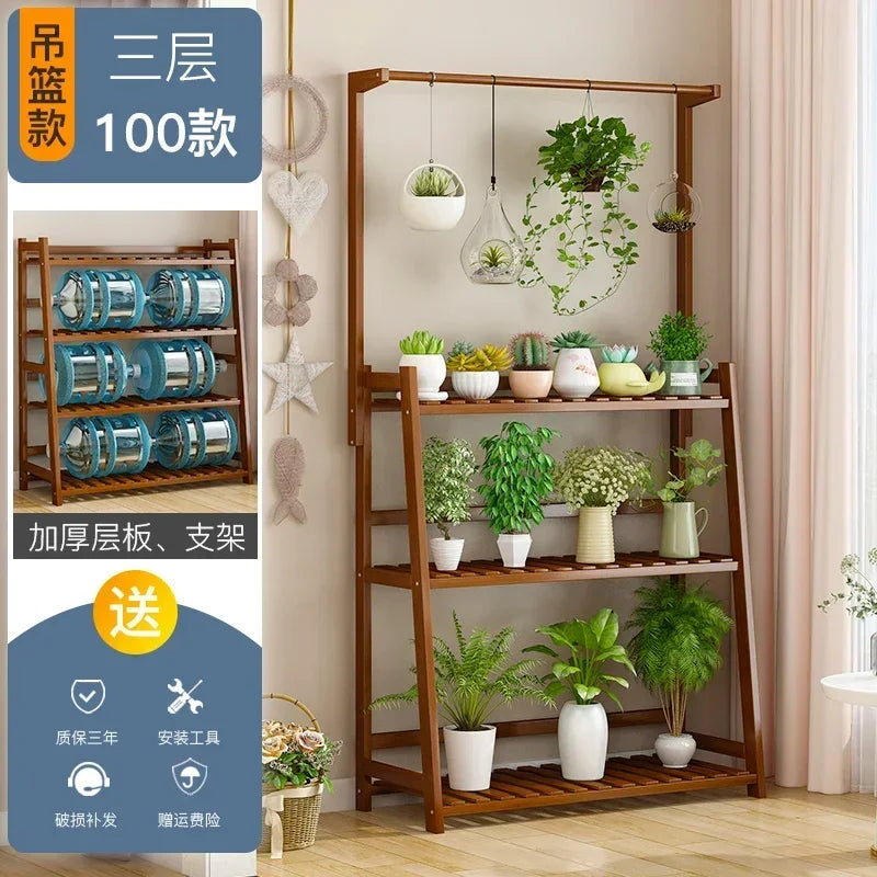 Wooden Universal Plant Shelf - Elevate Your Garden Style!