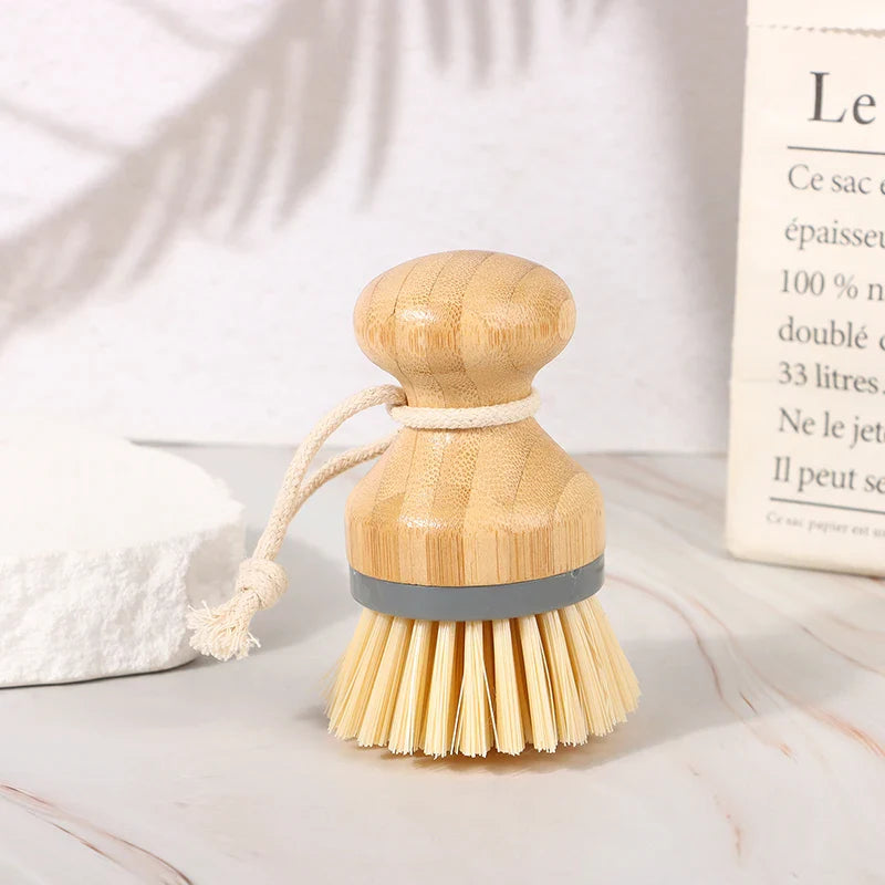 Eco-Friendly Bamboo Cleaning Brush for Effortless Kitchen Care