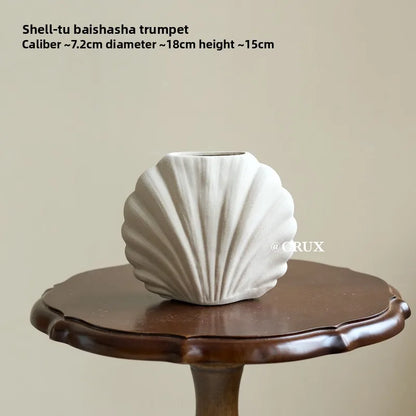 Vase à fleurs en céramique fait à la main | Accent de maison côtière