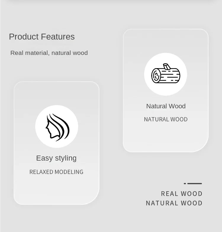 Eco-Friendly Bamboo Comb - Smooth Scalp Massage by Rooted Living