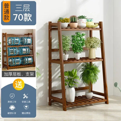 Wooden Universal Plant Shelf - Elevate Your Garden Style!