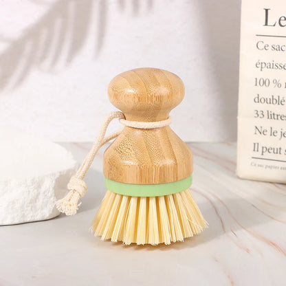 Eco-Friendly Bamboo Cleaning Brush for Effortless Kitchen Care