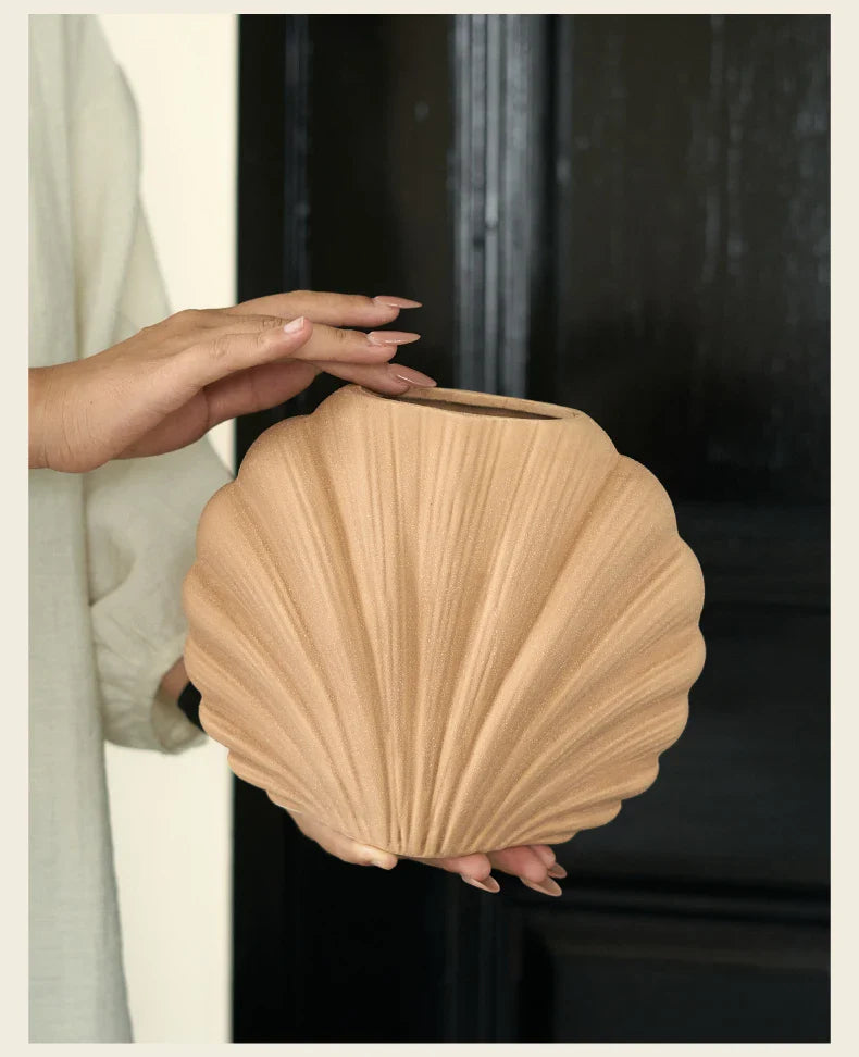 Vase à fleurs en céramique fait à la main | Accent de maison côtière