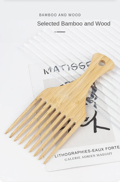 Eco-Friendly Bamboo Comb - Smooth Scalp Massage by Rooted Living