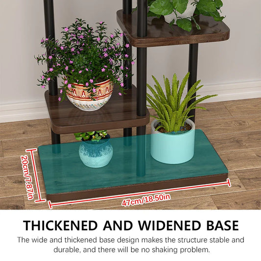 Wooden Plant Stand - Stylish 5/6/8 Tier Organizer for Garden Enthusiasts