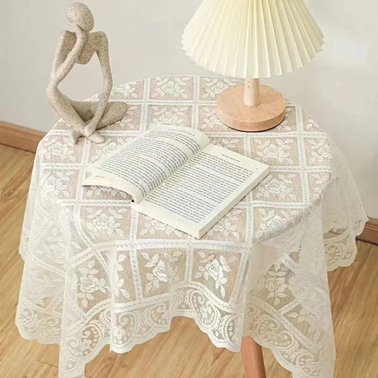 Antique Lace Tablecloth - Elegant Decor for Any Occasion