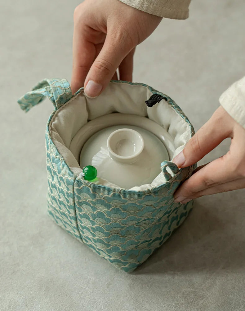 Service à thé rose dégradé élégant pour les connaisseurs | Portable & Élégant