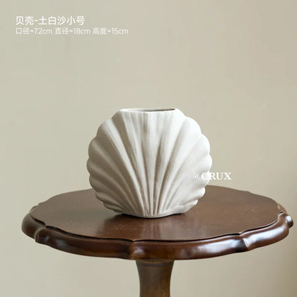 Vase à fleurs en céramique fait à la main | Accent de maison côtière