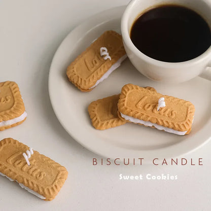 Handmade Biscuit Candle - Cozy Aromatherapy by [Brand Name]