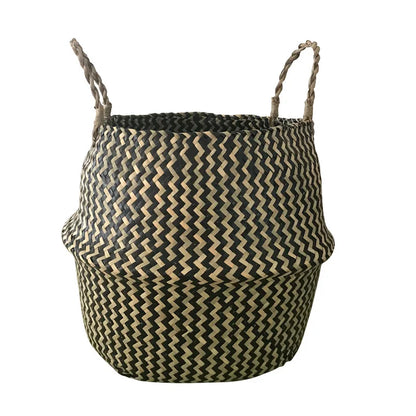Eco-Friendly Seagrass Storage Basket - Stylish & Versatile!