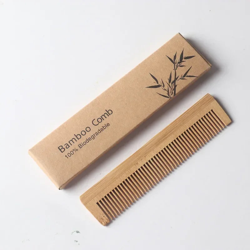 Bamboo Massage Comb: Eco-Friendly Hair Care for Men & Women
