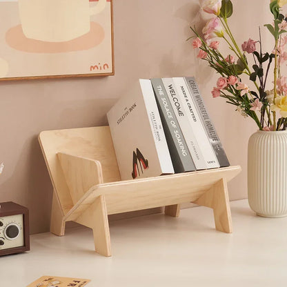 不规则木制儿童书架 - [品牌名称] 的趣味收纳盒