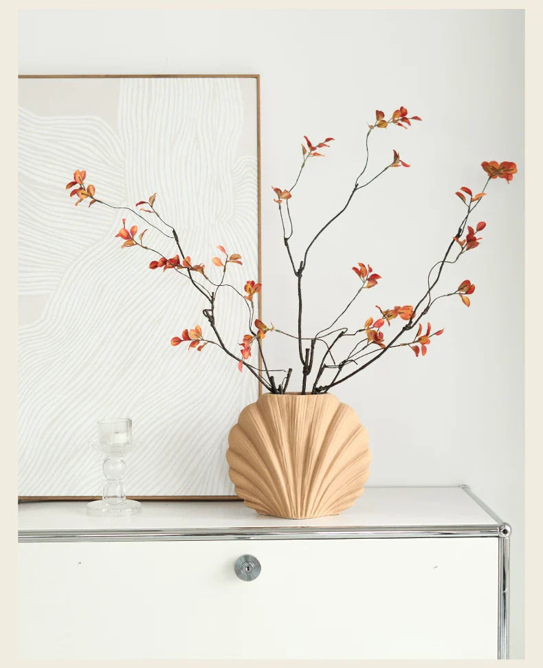Vase à fleurs en céramique fait à la main | Accent de maison côtière