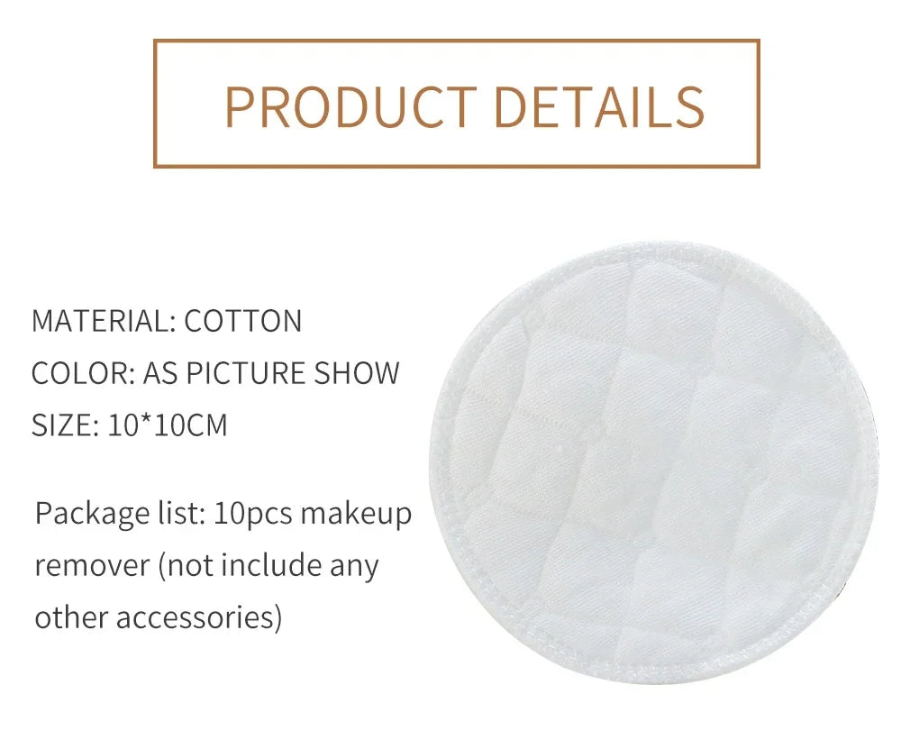 Eco-Friendly Makeup Remover Pads - Soft Bamboo Fiber for Gentle Cleansing
