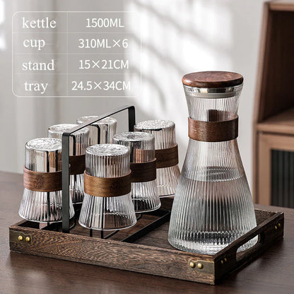 Elegant Heat-Resistant Glass Cup Set for Tea Lovers