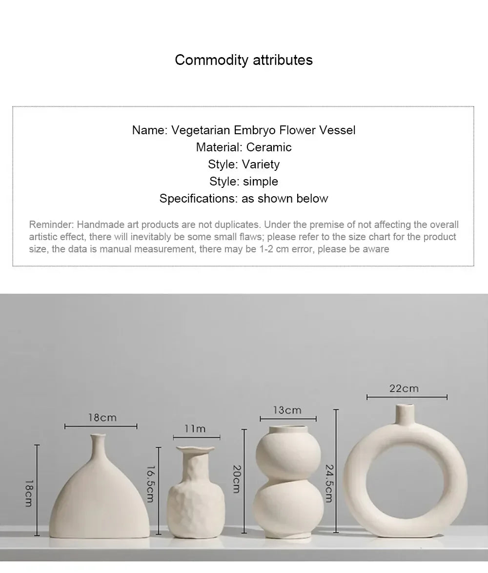 Eco-Friendly Ceramic Flower Pot – Modern Decor by Crafts