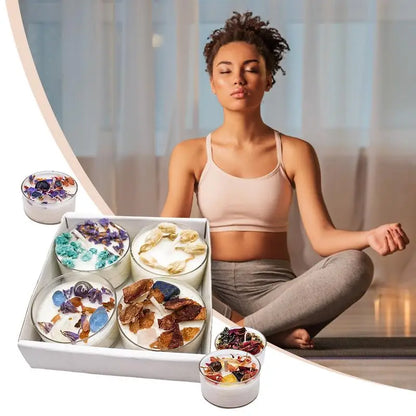 Juego de velas relajantes de aromaterapia de soja para hombres conscientes