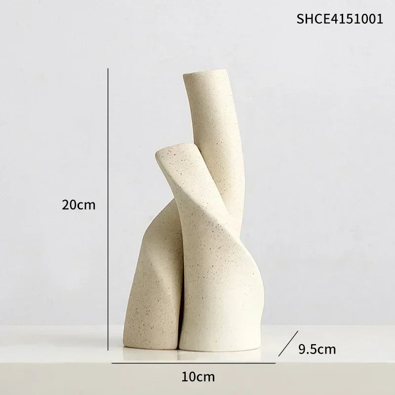 Modern Ceramic Frosted Vase - Unique Décor for Home & Office