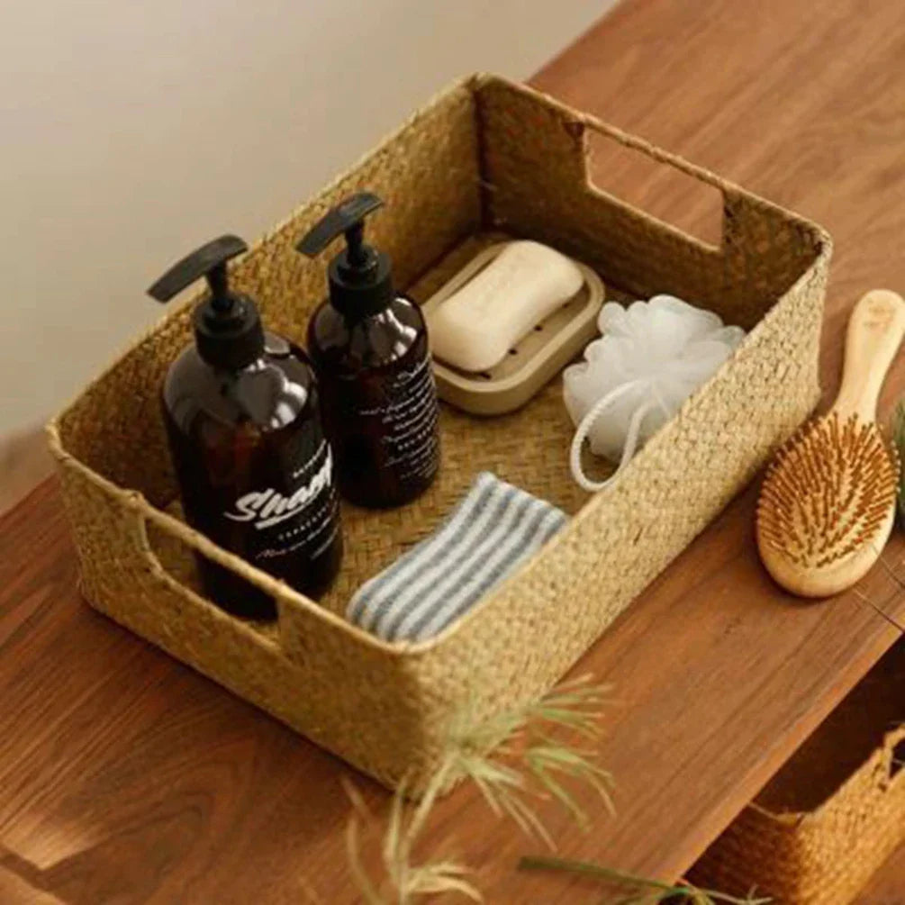 Eco-Friendly Seagrass Basket - Stylish Storage for Homes