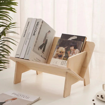 不规则木制儿童书架 - [品牌名称] 的趣味收纳盒