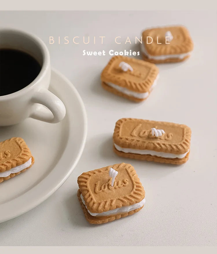 Handmade Biscuit Candle - Cozy Aromatherapy by [Brand Name]