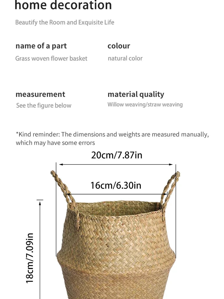 Wicker Toy Organizer Basket | Eco-Friendly Storage Solution for Families