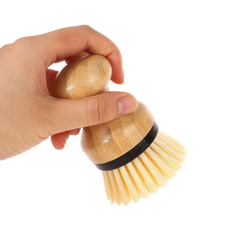 Eco-Friendly Bamboo Cleaning Brush for Effortless Kitchen Care