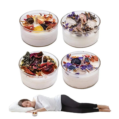 Juego de velas relajantes de aromaterapia de soja para hombres conscientes