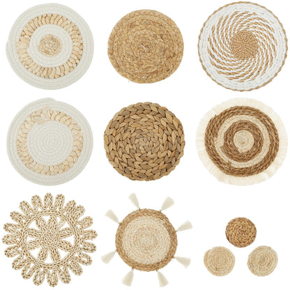 Handmade Woven Wall Basket Set – Rustic Charm for Decor Lovers