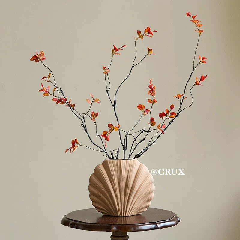 Vase à fleurs en céramique fait à la main | Accent de maison côtière