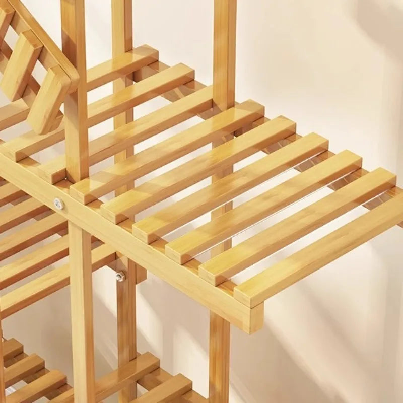 Stylish Balcony Plant Display Rack - Maximize Your Space!