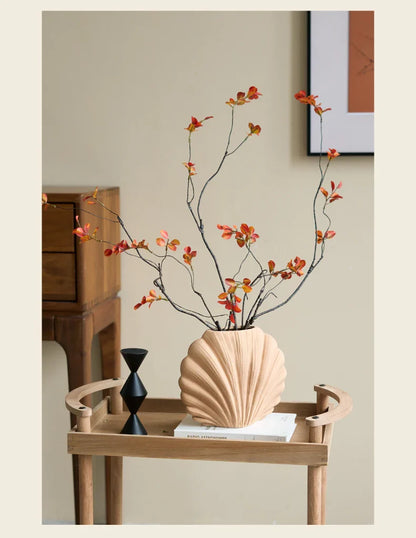 Vase à fleurs en céramique fait à la main | Accent de maison côtière