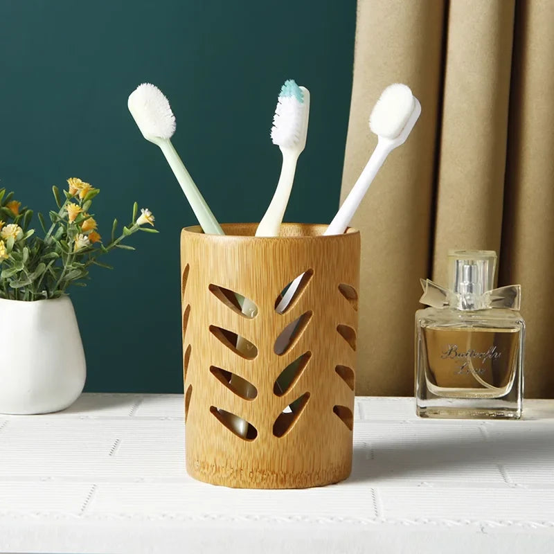 Porte-brosse à dents en bambou écologique | Tidy & Rangement élégant