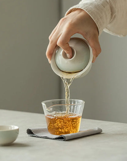 Service à thé rose dégradé élégant pour les connaisseurs | Portable & Élégant