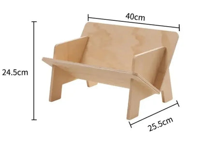 不规则木制儿童书架 - [品牌名称] 的趣味收纳盒