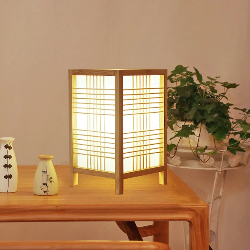Bamboo Table Lamp: Warm Glow for Cozy Bedrooms & Studies